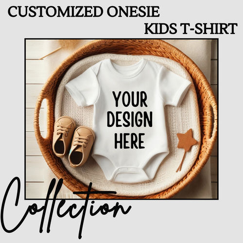 customised onesie kids tshirt collection