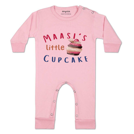 Arvesa Maasi Little Cupcake Design-914 White 0-3 Months Jumpsuit for Baby Boy & Girl dress .